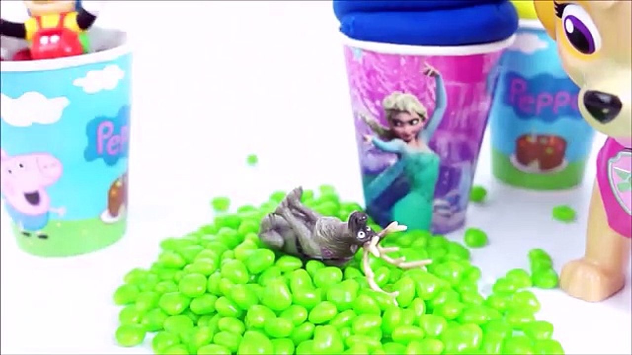 PATRULHA CANINA COPOS SURPRESAS COM MASSINHA PLAYDOH PEPPA PIG FROZEN BRINQUEDOS KIDSTOYS