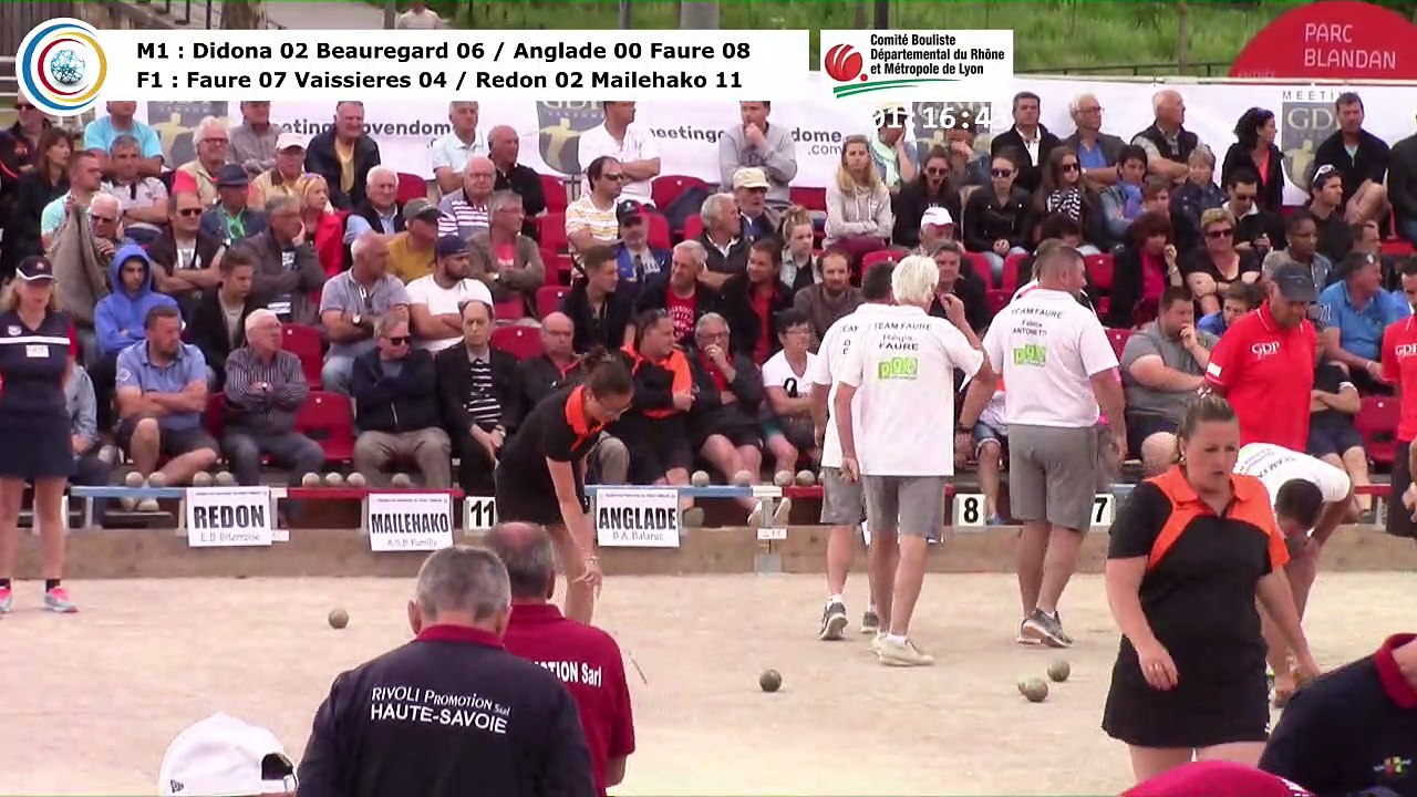 Demi-finales M1 et F1, 106èmes Tournois Boulistes de Pentecôte, Lyon 2018