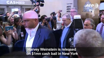 Weinstein posts $1mn cash bail on rape, sex crime charges