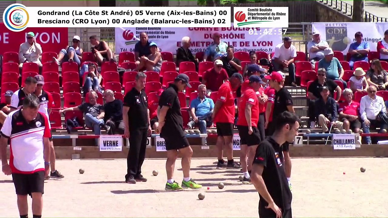 Secondes parties, première phase M1, 106èmes Tournois Boulistes de Pentecôte, Lyon 2018