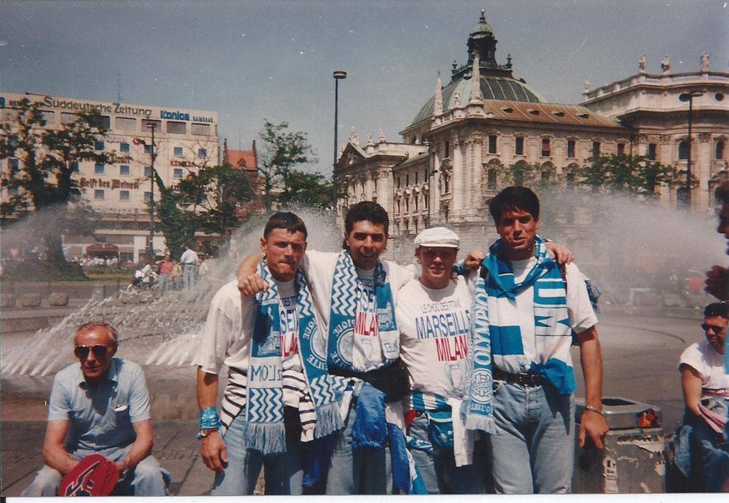 OM - AC Milan | 1993 | Supporters make it to Munich