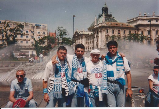OM - AC Milan | 1993 | Supporters make it to Munich