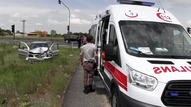 Trafik kazası: 2 yaralı - TEKİRDAĞ
