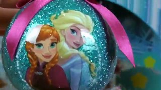 Anna and Elsa Toddlers Christmas Tree Decorating! Kids Sing Carols Santa visits Frozen Toys & Dolls