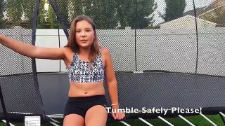 Trampoline Tricks and Acrobatics from a Cheerleader