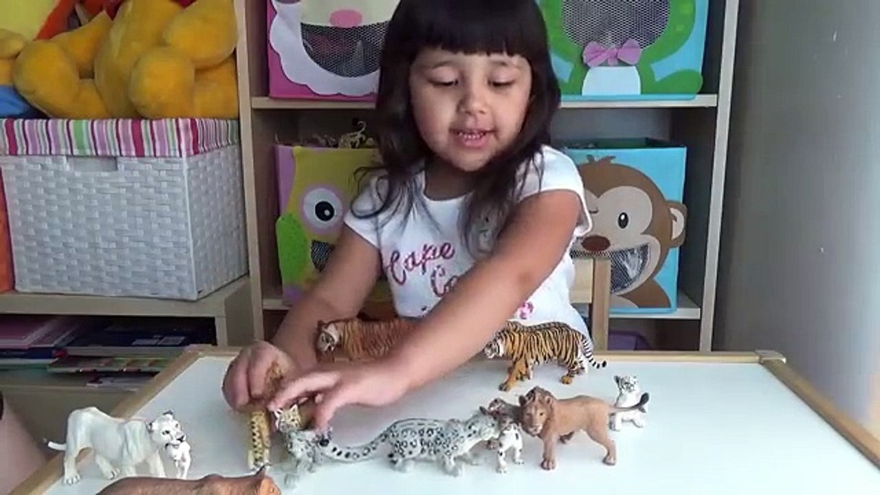 Happy Cute Animals Wildlife ZOO Big Cats Lion Tiger Cheetah Puma Leopard Toys