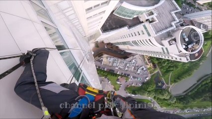 Chute d'une vitre de 380 kg depuis le sommet d'un immeuble de 47 étages