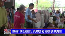 Mahigit 1K residente, apektado ng sunog sa Malabon