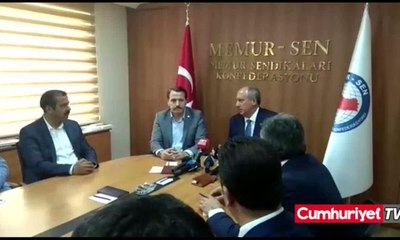 Muharrem İnce Memur - SEN'i ziyaret etti