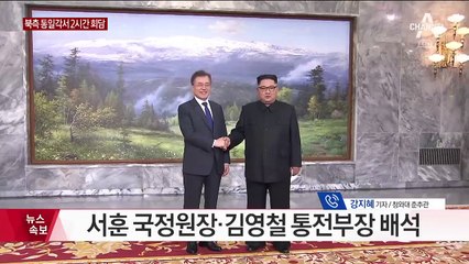 남북정상, 판문점서 또 만났다…문 대통령 내일 발표