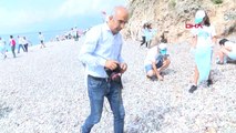 Antalya Konyaaltı Sahilinde ve Deniz Dibinde Temizlik Yapıldı Hd