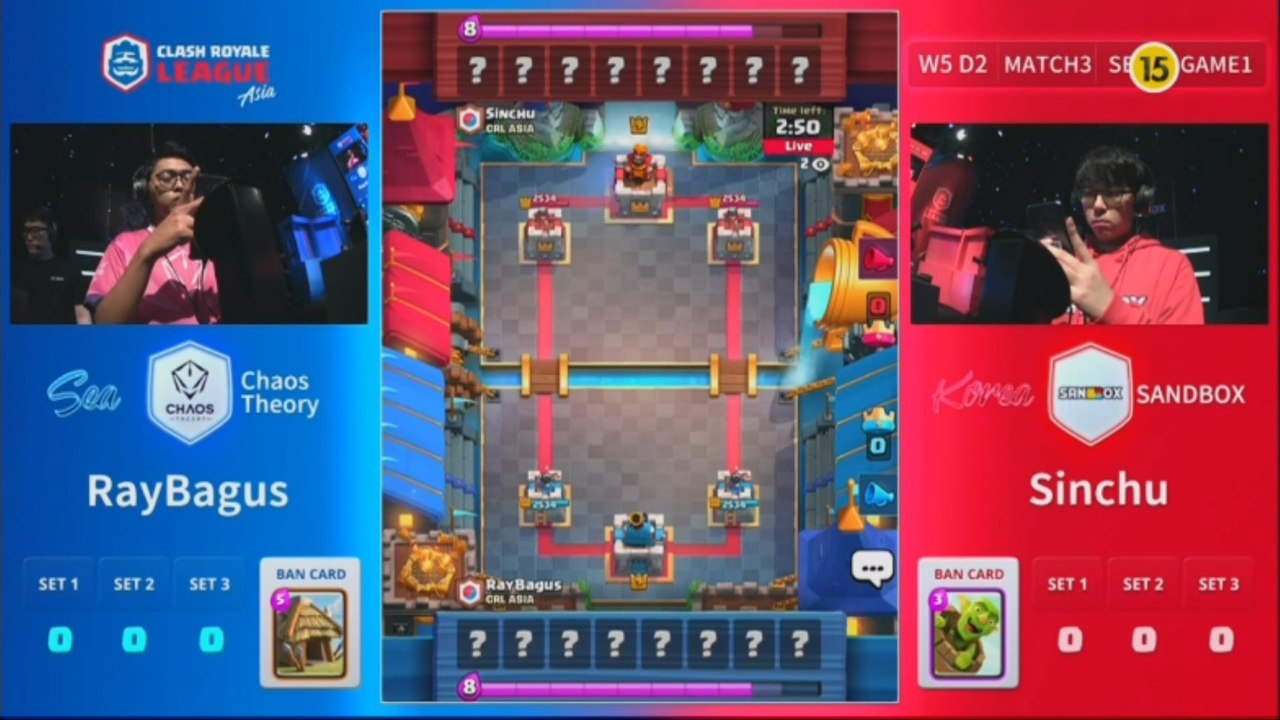 [Match 3] Chaos Theory vs SANDBOX 180526 - 클래시 로얄 리그 아시아 (CRL)