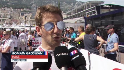 Grand Prix Monaco 2018 - La réaction de Romain Grosjean après la séance de qualifications