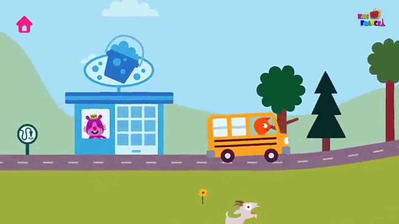 Jeux De Voiture Dessin Animé Dessin Animé En Français. Voiture De Police Pelleteuse - Jeu