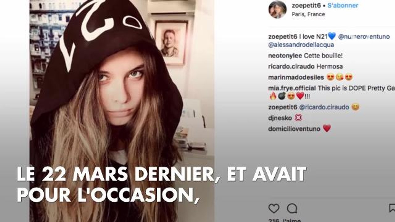 PHOTOS. Zoé, la fille d'Emmanuel Petit et Agathe de La Fontaine est sublime !