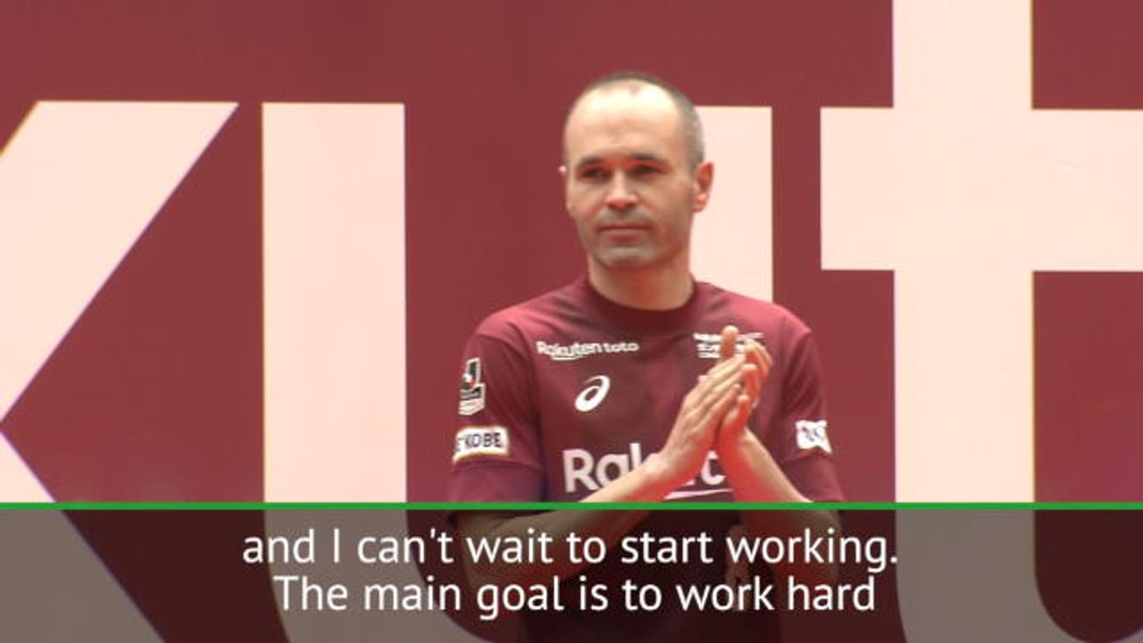 'I can't wait to get started' - Iniesta presented at Vissel Kobe