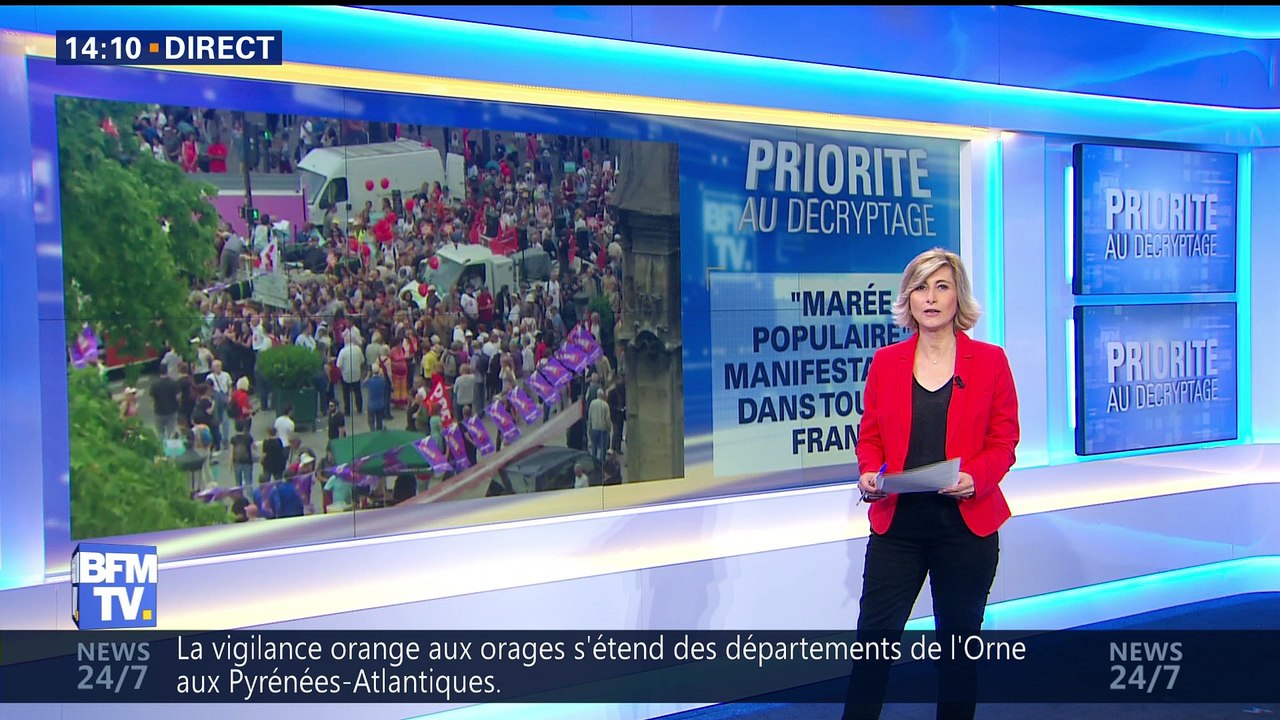 Manif anti-macron: partis et syndicats côte à côte