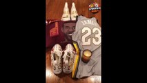 Shannon Sharpe shows off his LeBron Shrine after he scored 46 points in Game 6