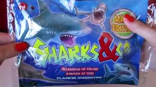 Unboxing Sharks & Co Tiburón de juguete que cambia de color | Vídeos de dinosaurios para niños
