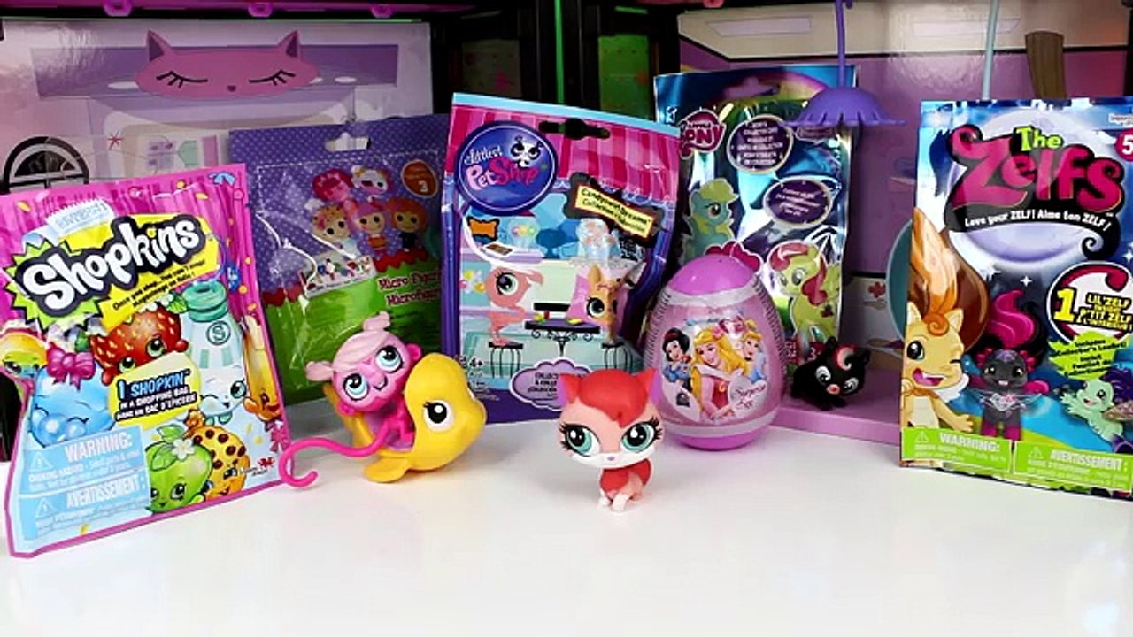 Blind Bags Lalaloopsy My little Pony Shopkins Zelfs LPS Disney Princess Surprise egg opening