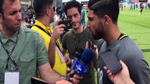 مصاحبه علیرضا جهانبخش در اردوی تیم ملی فوتبال ایران در استانبول