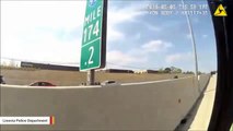 Bodycam Shows Rescue Of Terrified Kitten Stranded On Freeway