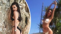 Gaz Beadle's girlfriend Emma McVey flaunts her toned post-baby body in sultry bikini snaps just FIVE MONTHS after giving birth to son Chester