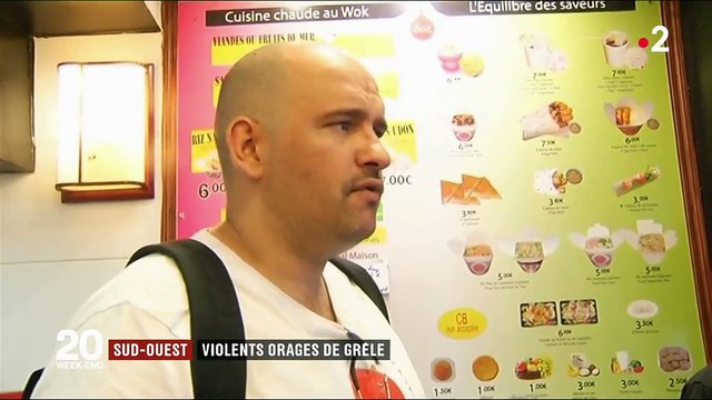 Météo : violents orages de grêle dans le Sud-Ouest