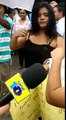 Vecina de la UNAN- Managua que protesta en contra de los tranques, denuncia que fue agredida con bomba Molotov por los supuestos estudiantes que se encuentran e