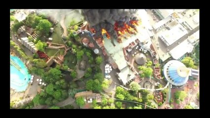 Un énorme incendie ravage un quartier d'Europapark