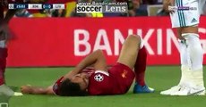 Mohamed Salah injury HD - Real Madrid 0-0 Liverpool 26.05.2018