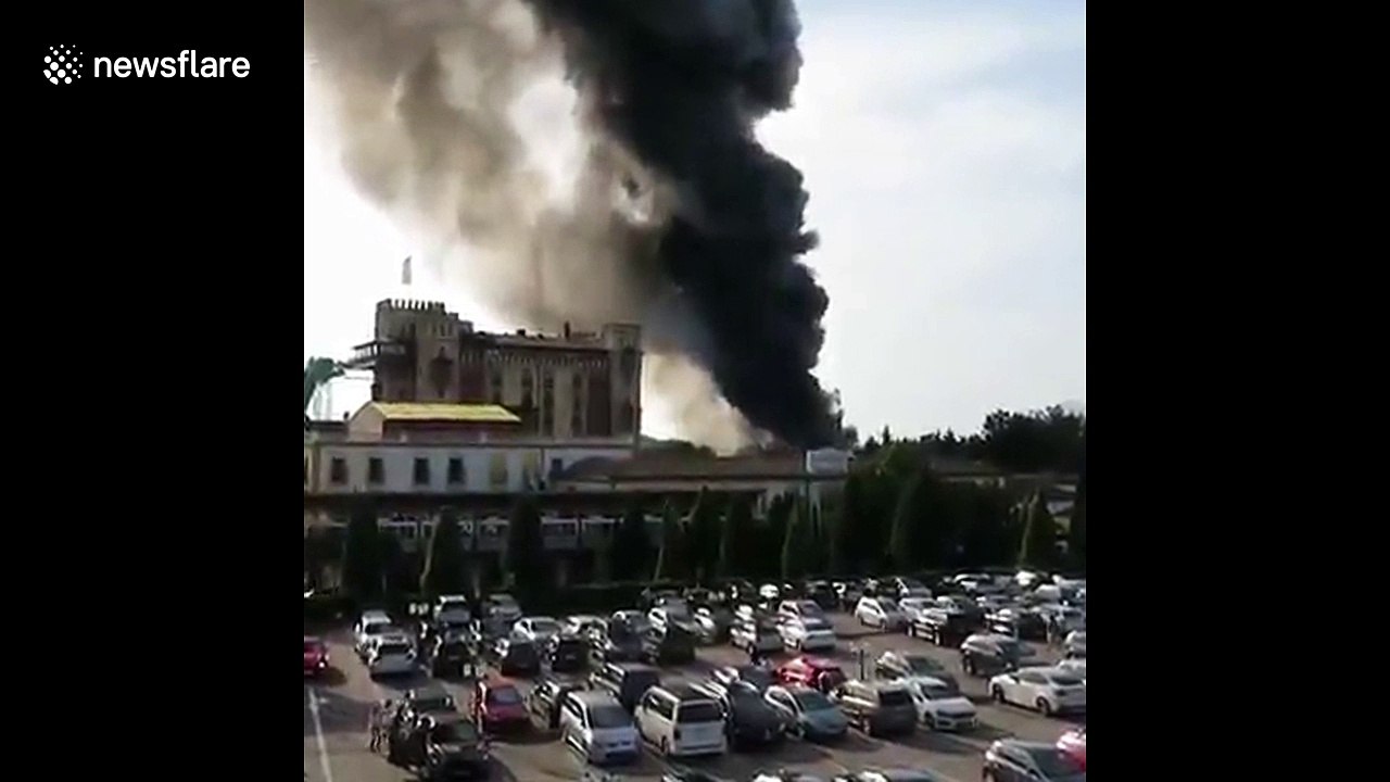 Massive blaze at Germany's biggest theme park