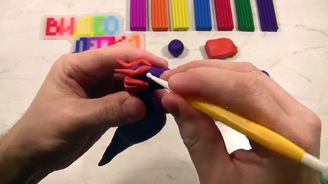 Дракон из пластилина. Лепка для детей | Видео Лепка