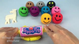 Play Dough Smiley Face with Zoo Animal Molds Fun & Creative for Children