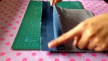 DIY NO SEW JEANS PENCIL CASE / POUCH!   NO ZIPPER! | Back To School DIYs 2016