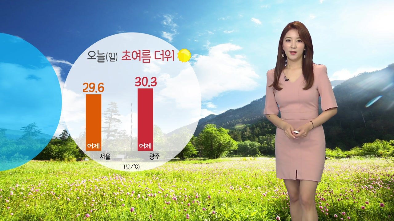 [날씨] 휴일 초여름 더위...오전까지 미세먼지 '나쁨' / YTN