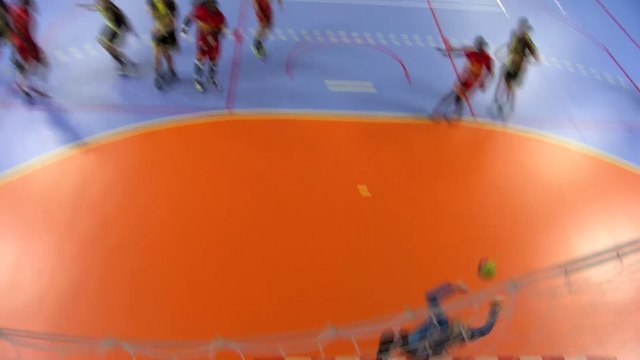 Quelques belles actions du match Martigues Handball Chambéry