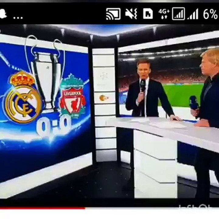 Salah takes first Sergio Ramos hand - Real Madrid 3-1 Liverpool 26.05.2018