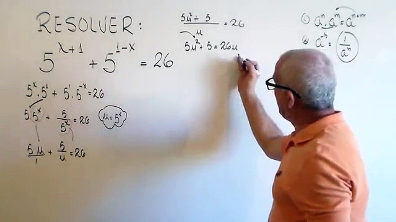 ECUACION EXPONENCIAL. BASES IGUALES Y DIFERENTES EXPONENTES .