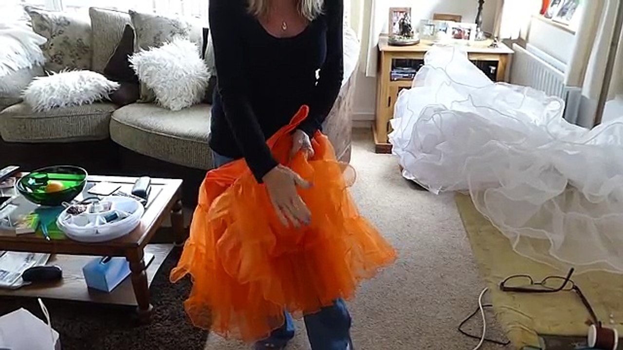 How to make an underskirt for a wedding dress