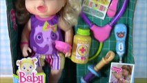 Baby Alive Better Now Baby Doll! Sick Dolly gets a medicine and shot!Baby gets a SURPRISE TOY!