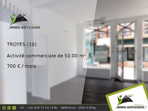Activité commerciale 50.00m2 A louer sur Troyes - 700 Euros/mois