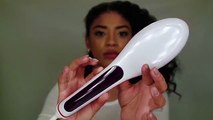 DOES IT WORK? Hair Brush Straightener on Natural Hair +GIVEAWAY (closed) | jasmeannnn