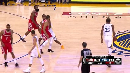 Kevin Durant with the sweet move & dish to Looney for the SLAM  - Game 6 - Western Conference Finals