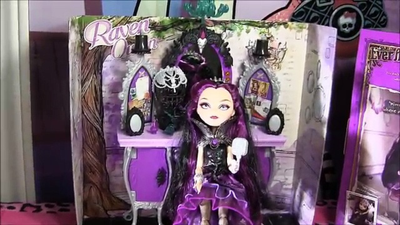 EVER AFTER HIGH RAVEN QUEENS DESTINY VANITY PLAYSET REVIEW VIDEO !!! :D!!