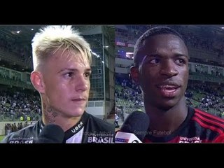 VINICIUS JUNIOR E ROGER GUEDES FALARAM APÓS FLAMENGO 1 x 0 ATLÉTICO-MG