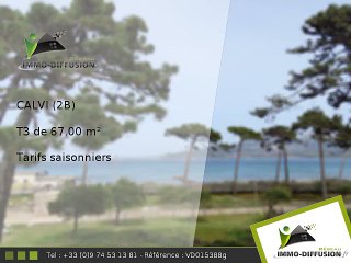 T3 67.00m2 A louer sur Calvi - Tarifs saisonniers