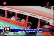 Iquitos: ancianos son atropellados por chofer en estado de ebriedad