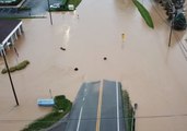 Roads and Buildings Submerged as Flash Flooding Hits West Virginia