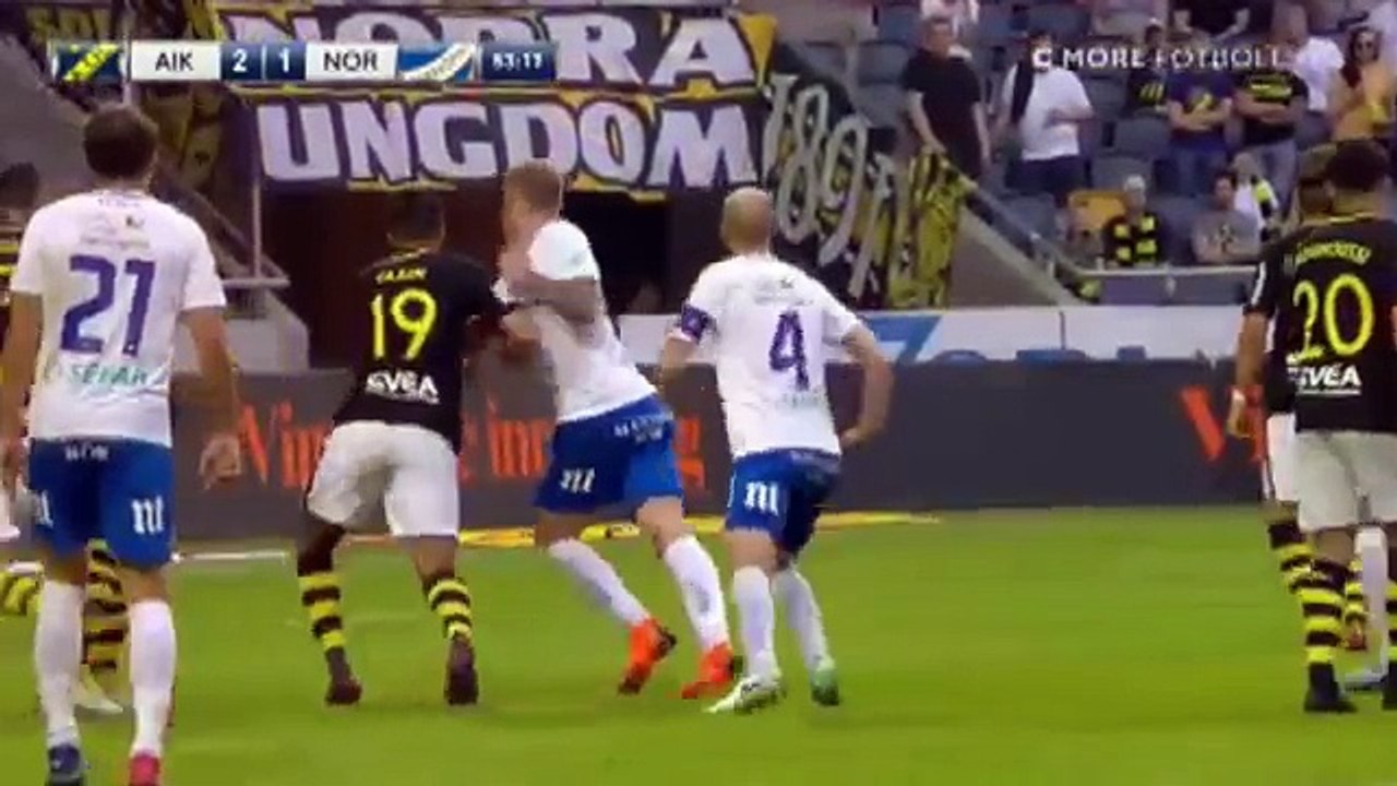 AIK 3:3 Norrkoping (Sweden. Allsvenskan. 26 May 2018)